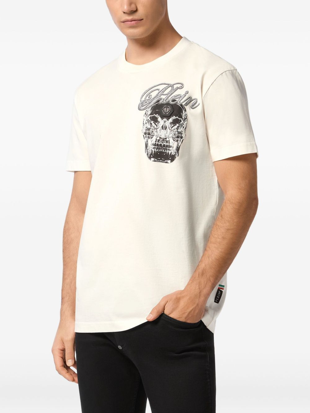 skull-print T-shirt - 2