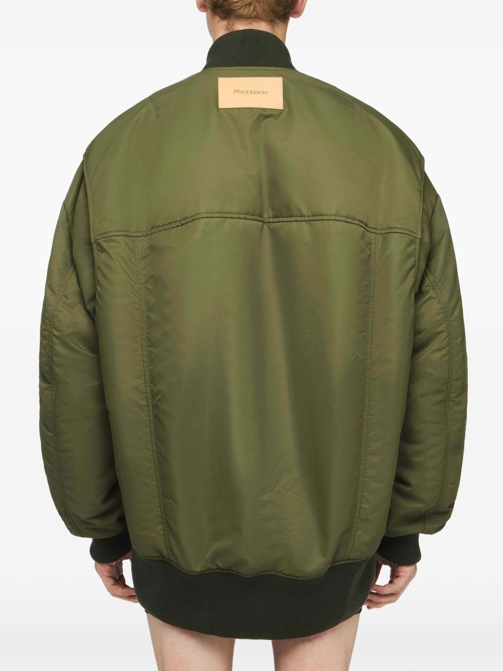 high-low bomber jacket - 4
