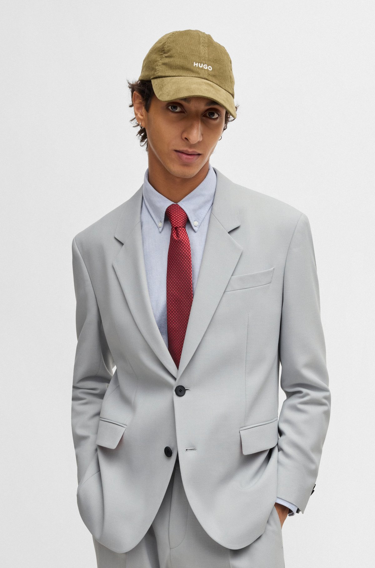 MODERN-FIT JACKET IN STRETCH TWILL WITH FULL LINING - 2