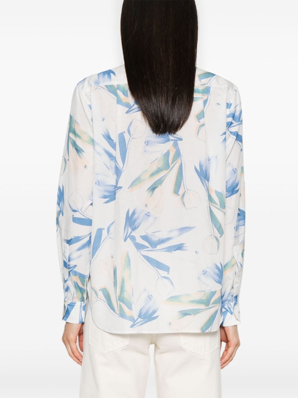 Tulip-print shirt - 4