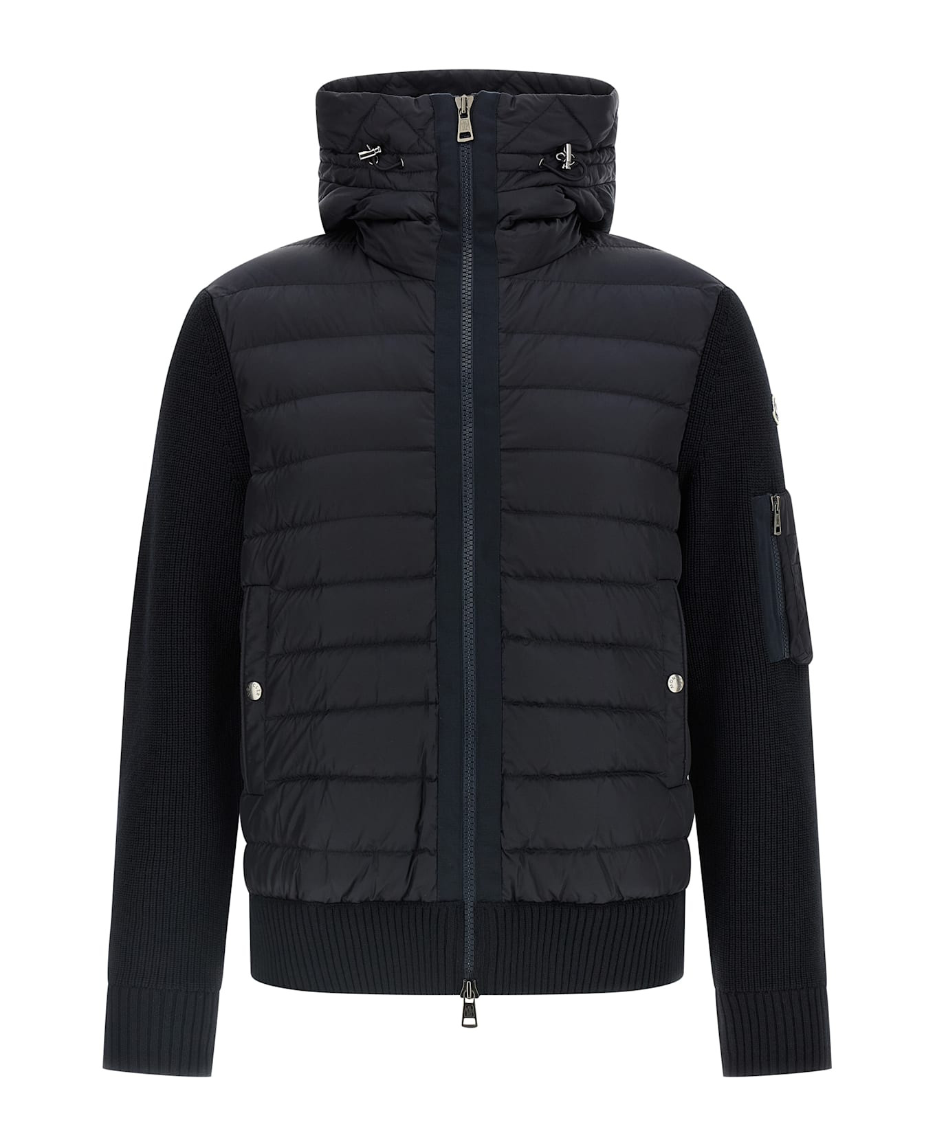 Tricot Hooded Cardigan - 1