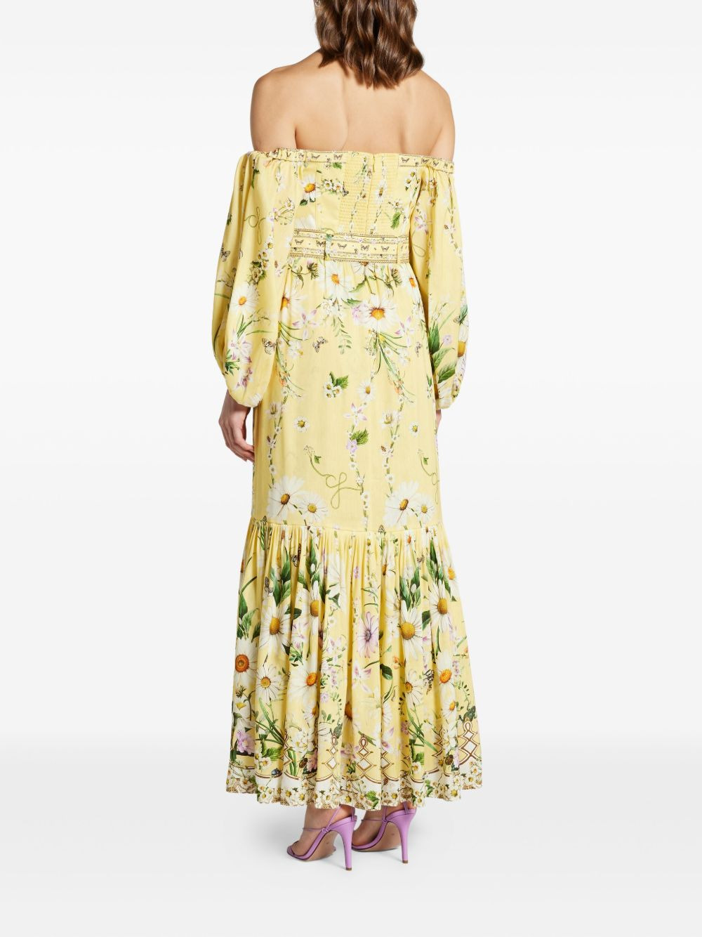 Daisy chains corset maxi dress - 4