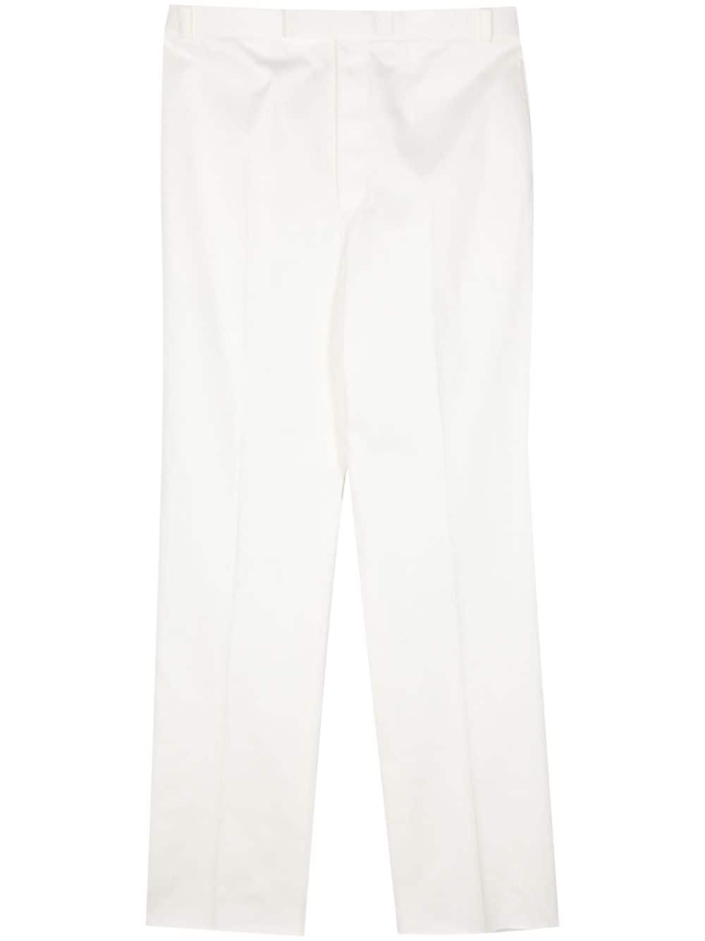 mid-rise straight-leg trousers - 1