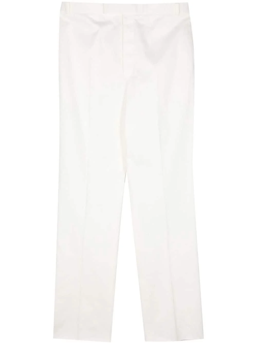 mid-rise straight-leg trousers - 1