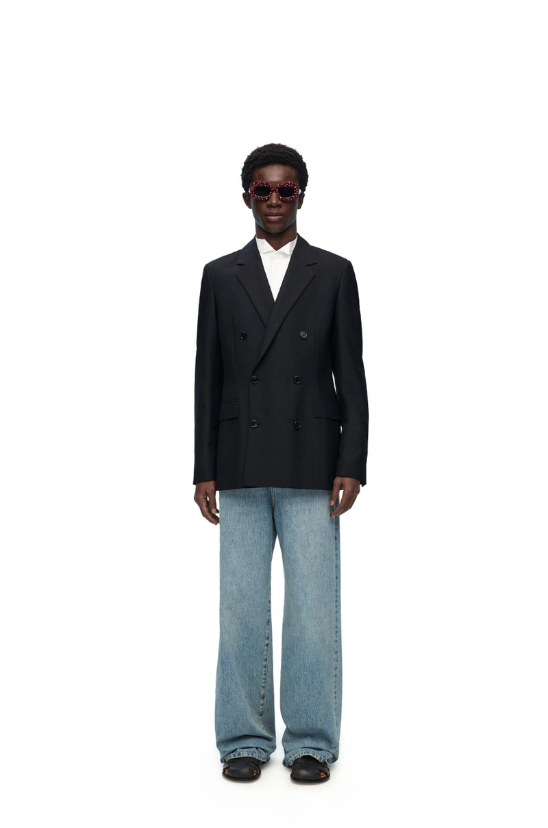 Loewe Double breasted jacket in wool and mohair outlook