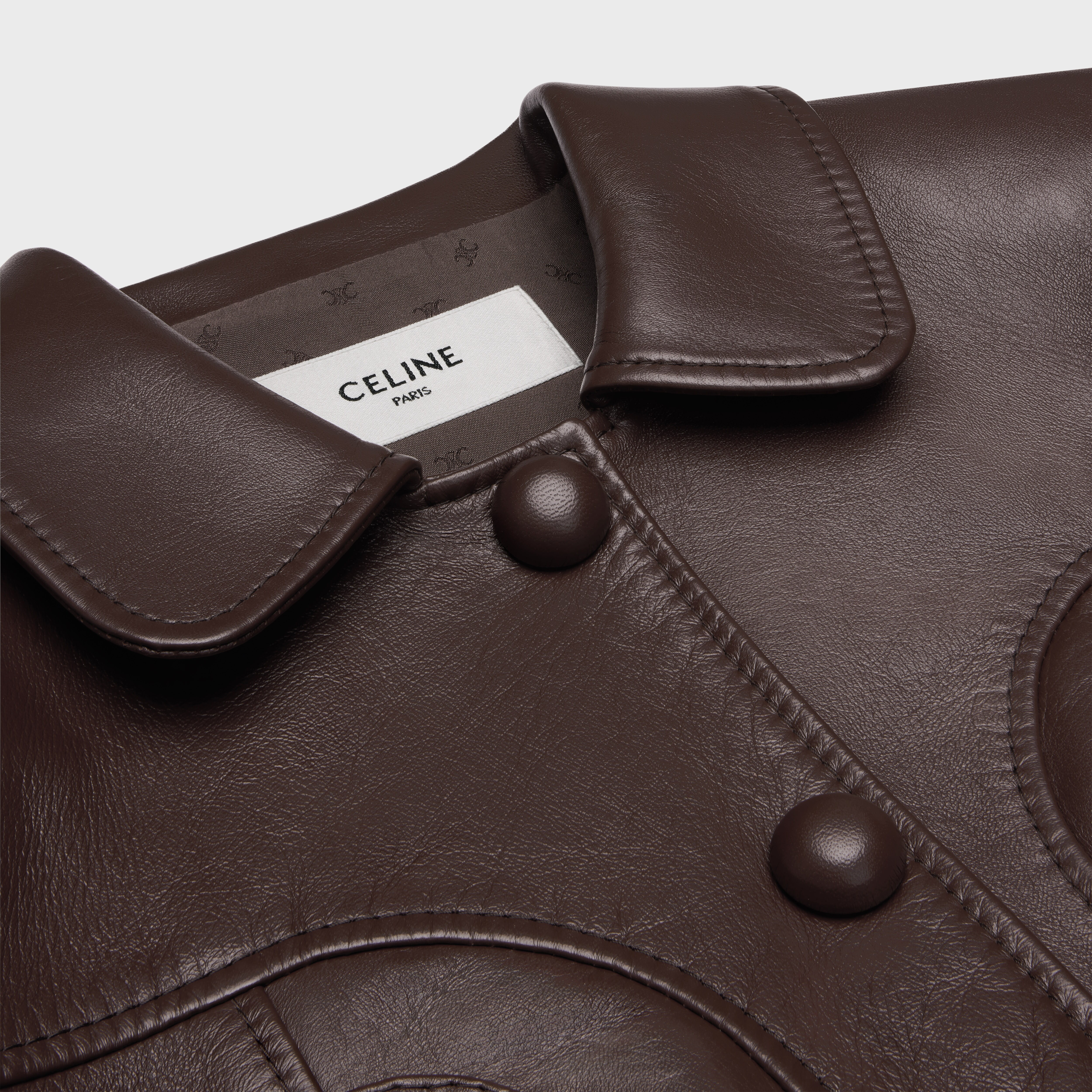 straight blouson jacket in soft lambskin - 3