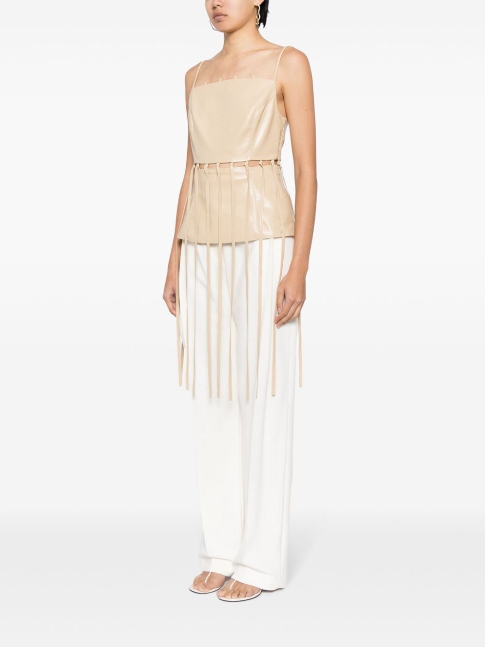 Citta faux-leather top - 3