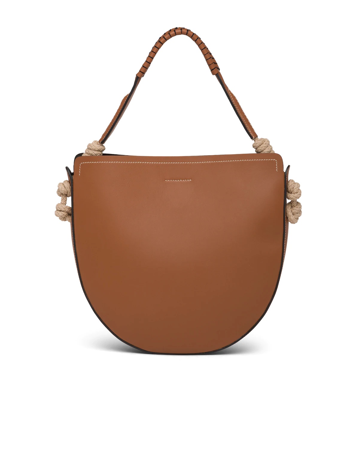 Leather Bag with Cord Details - 4