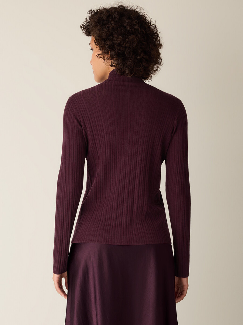Superfine Merino Turtleneck Top in Regenerative Wool 4