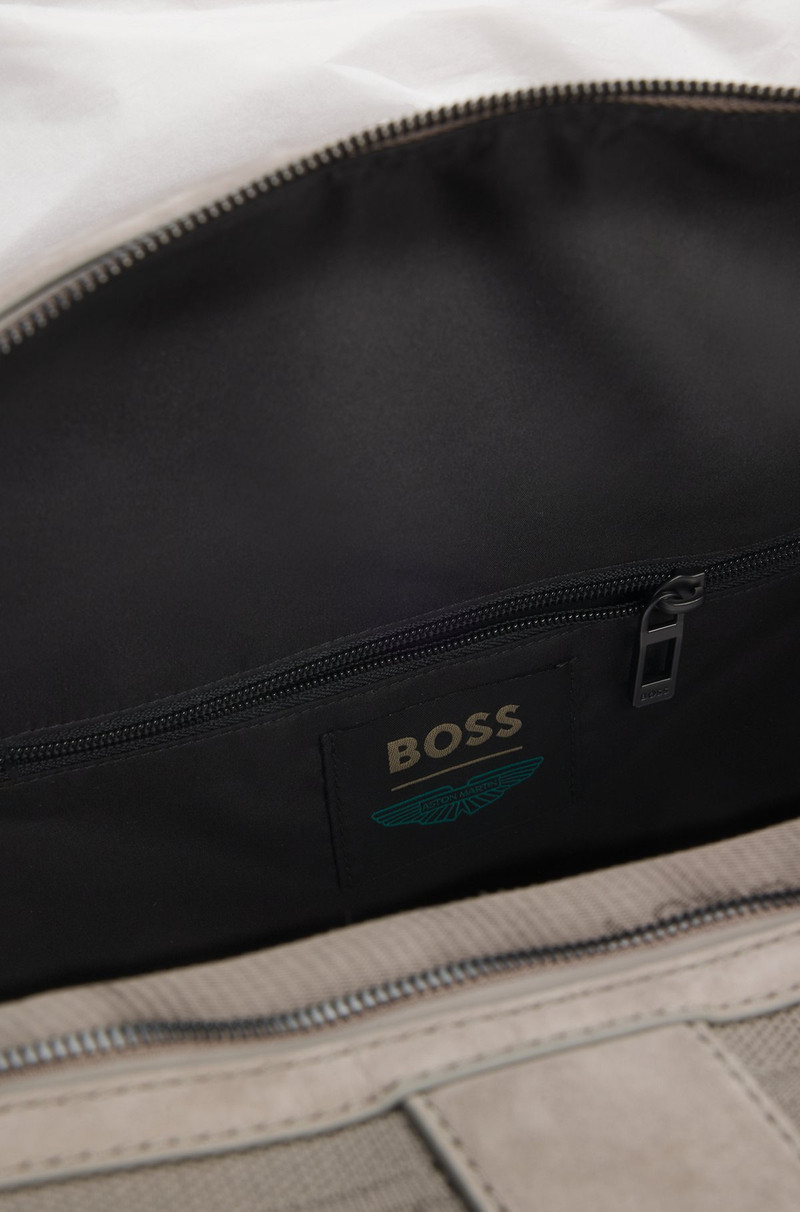 BOSS X ASTON MARTIN KNITTED HOLDALL WITH SUEDE TRIMS 6