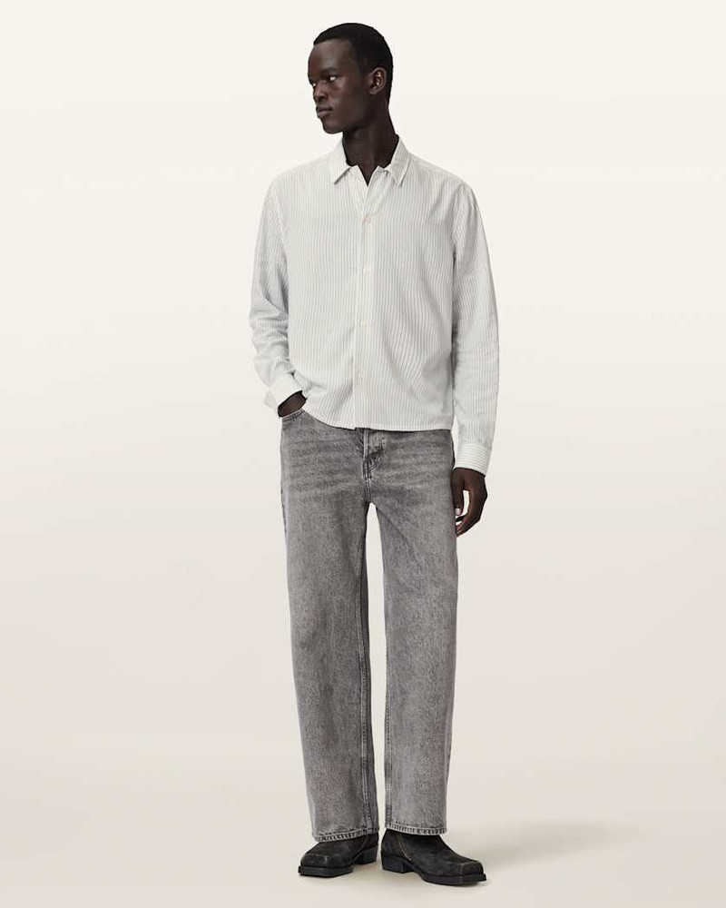 FURROW LONG SLEEVE BOXY STRIPED SHIRT 5