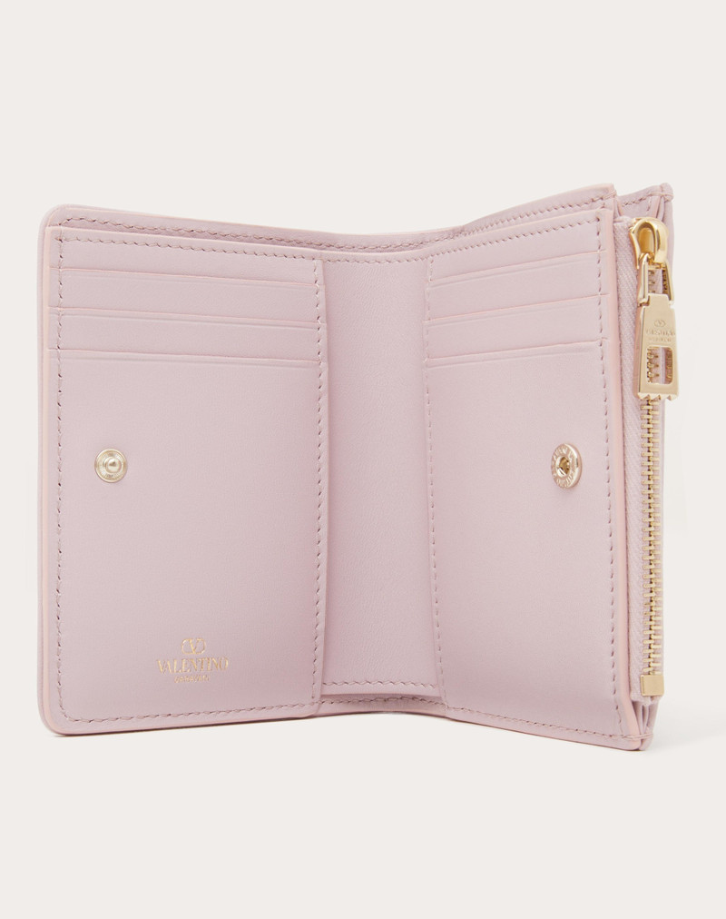 Valentino VALENTINO GARAVANI LEATHER TOILE ICONOGRAPHE WALLET IN CALFSKIN outlook