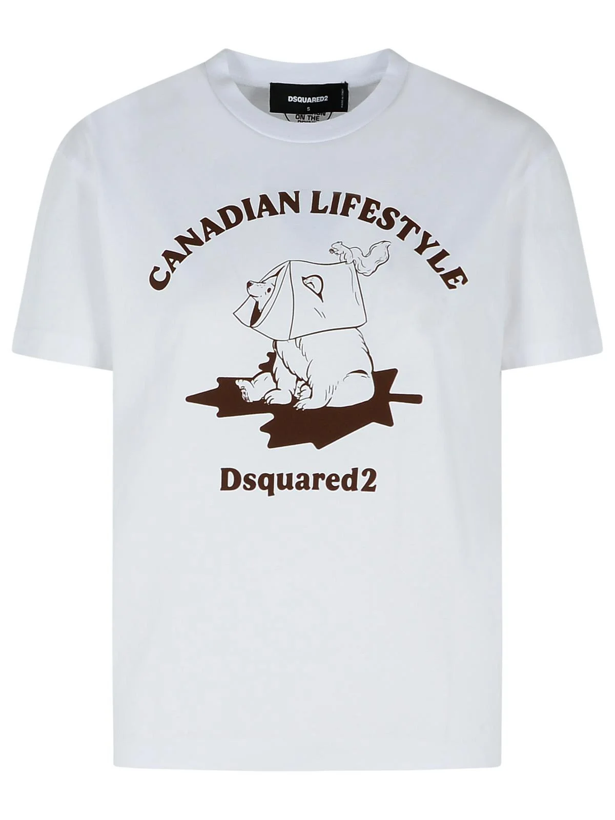 Dsquared2 'Just Right' White Cotton T-Shirt Women - 1