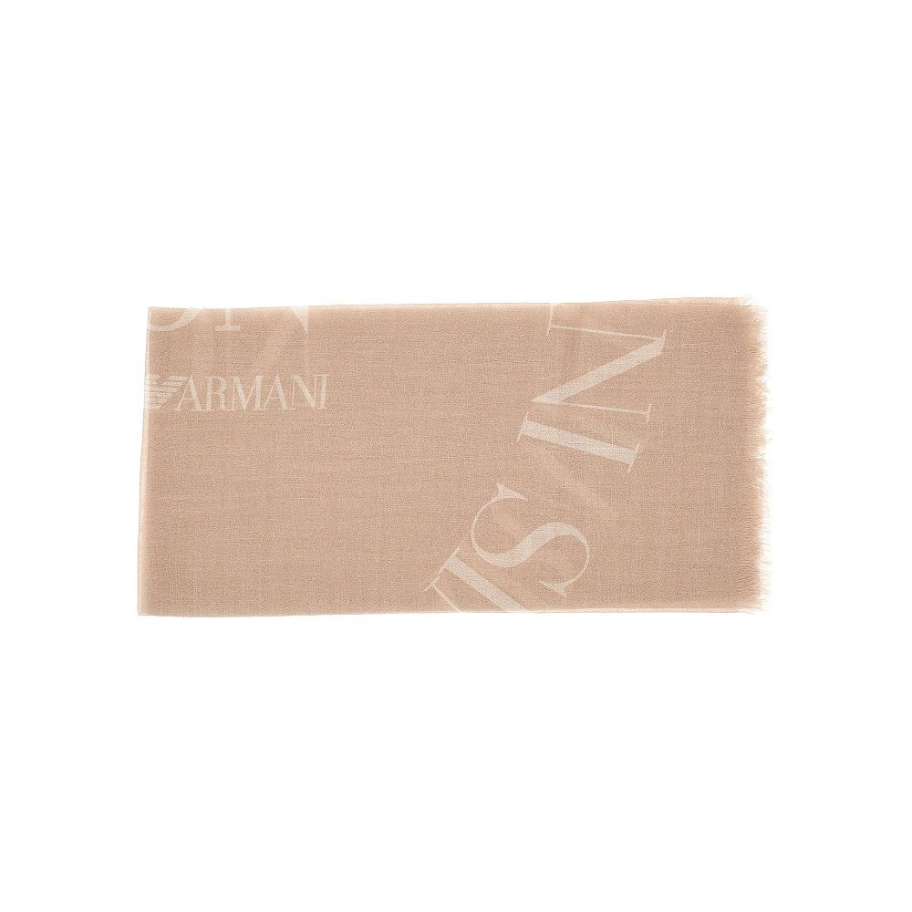 CASHMERE SCARF WITH LOGO - 1