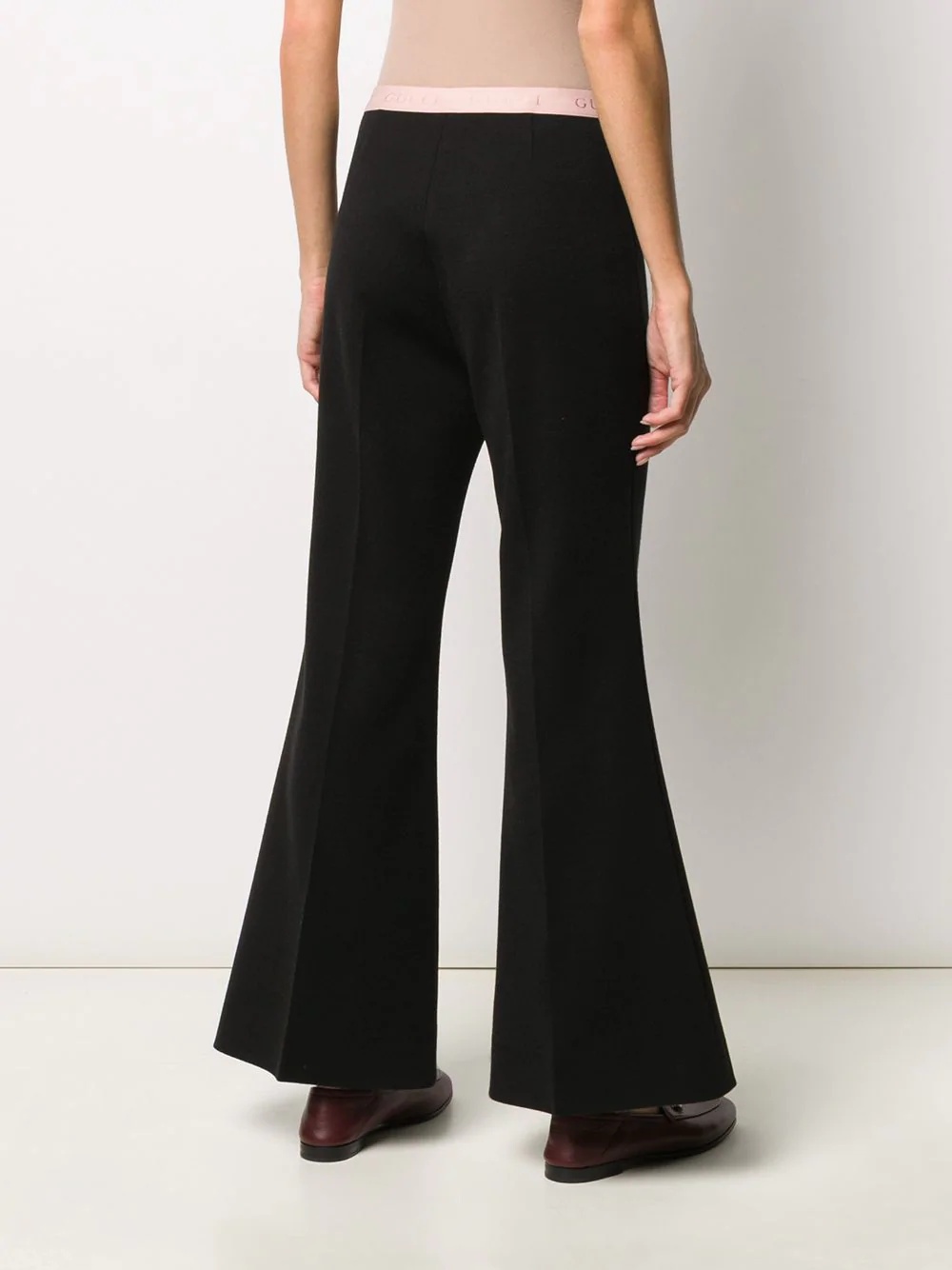 flared cropped trousers - 4