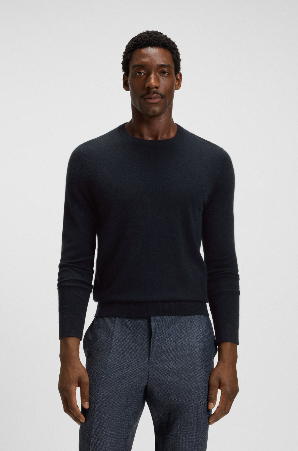 REGULAR-FIT SWEATER WITH FUNNEL NECK IN PURE CASHMERE - 2