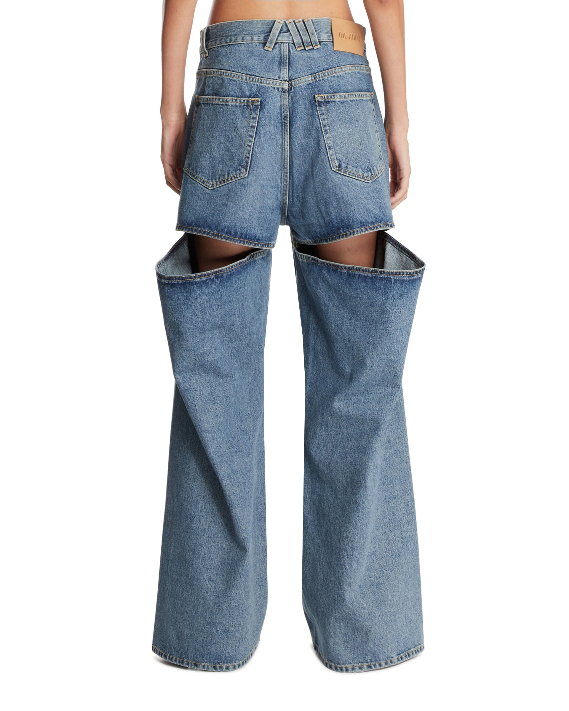Blue Denim Long Pants - 3