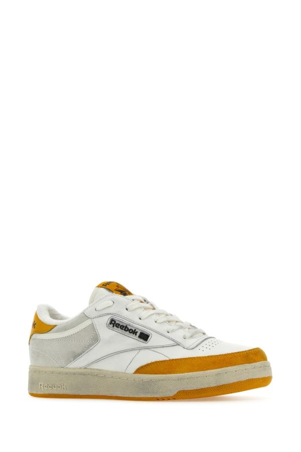 Two-tone leather and suede Club C sneakers - 2