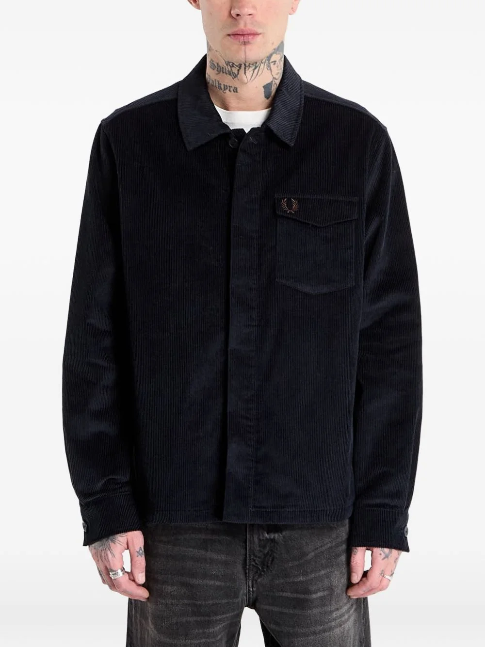 corduroy overshirt - 1