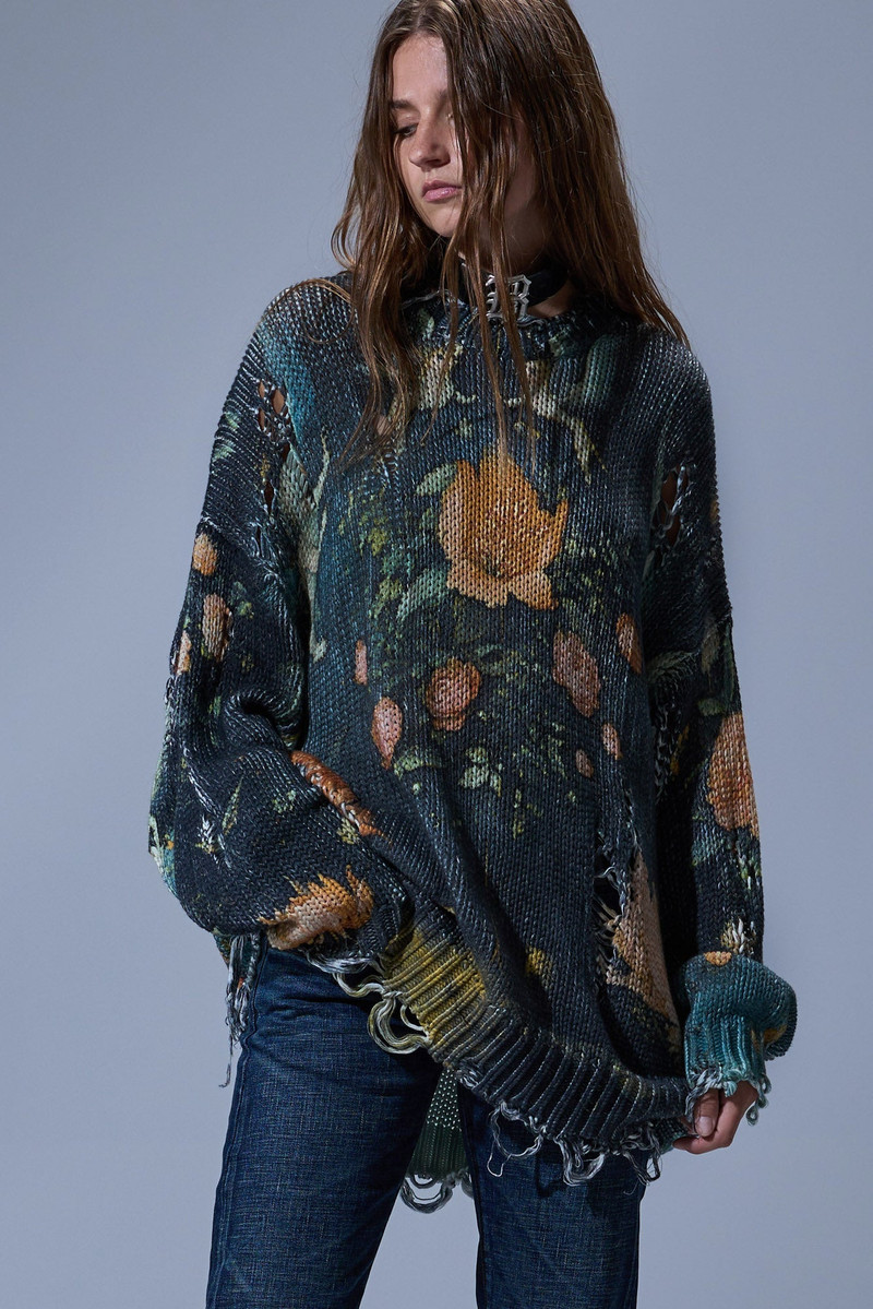 PRINTED OVERSIZED SWEATER 1