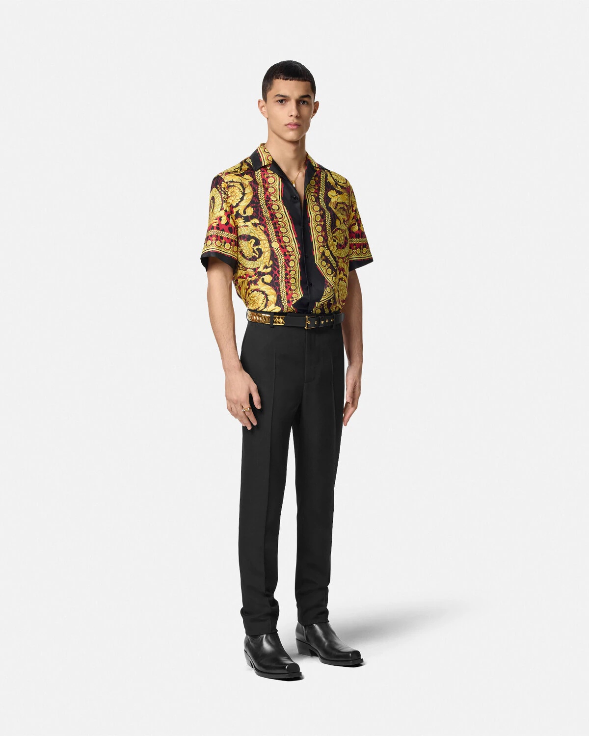 Wild Barocco Illusion Silk Shirt - 2