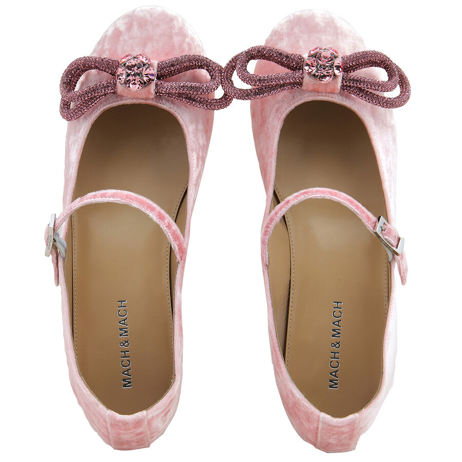 Mach & Mach Bow-Detail Mary Jane Flats - 4