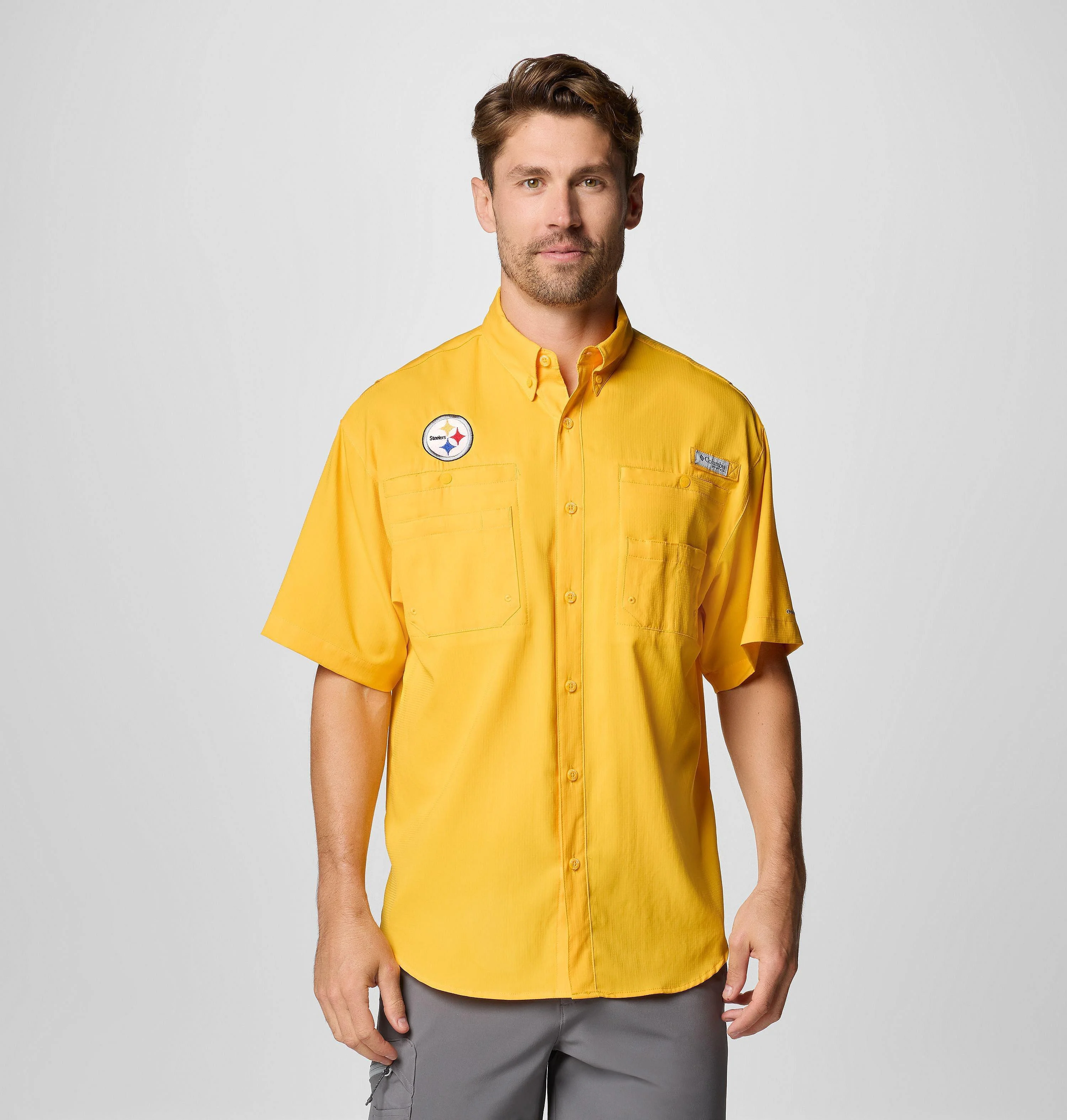Men's PFG Tamiami Short Sleeve Shirt - Pittsburgh Steelers - 1