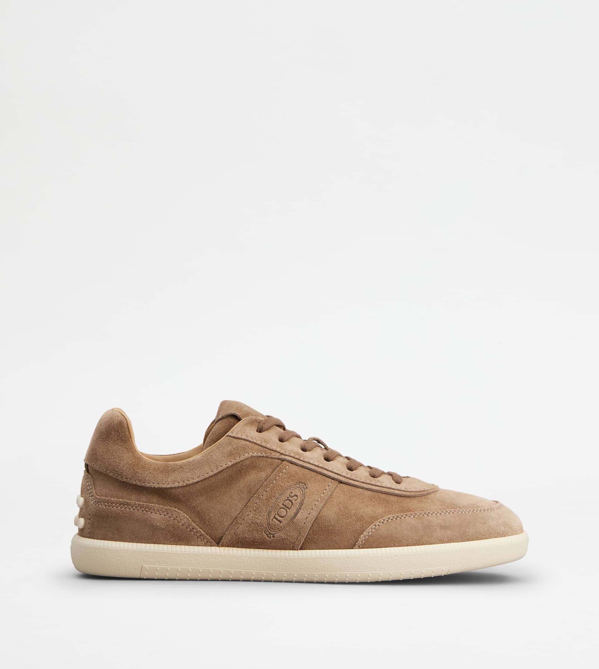 TOD'S TABS SNEAKERS IN SUEDE - BROWN - 1