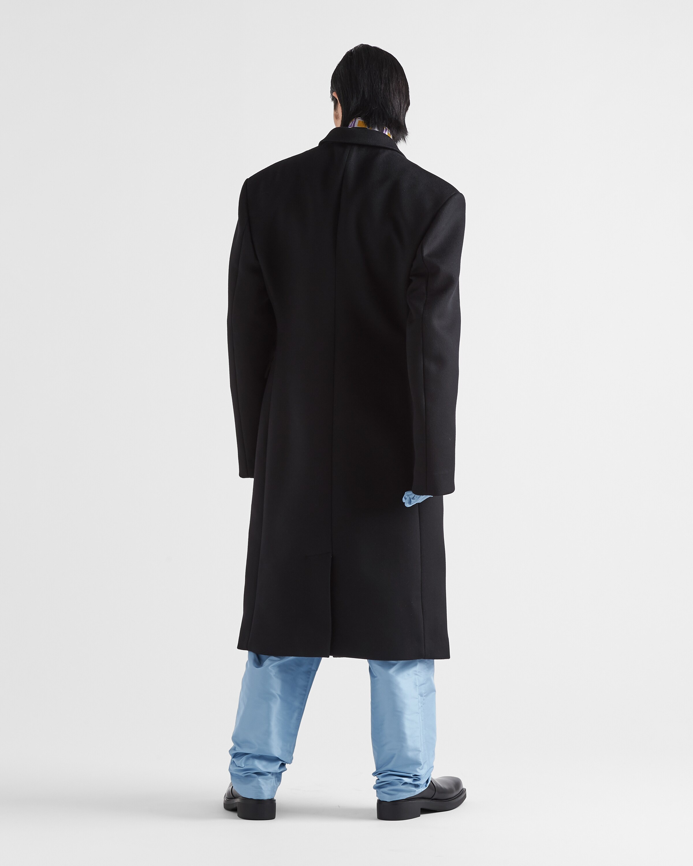 Double-breasted wool coat - 5
