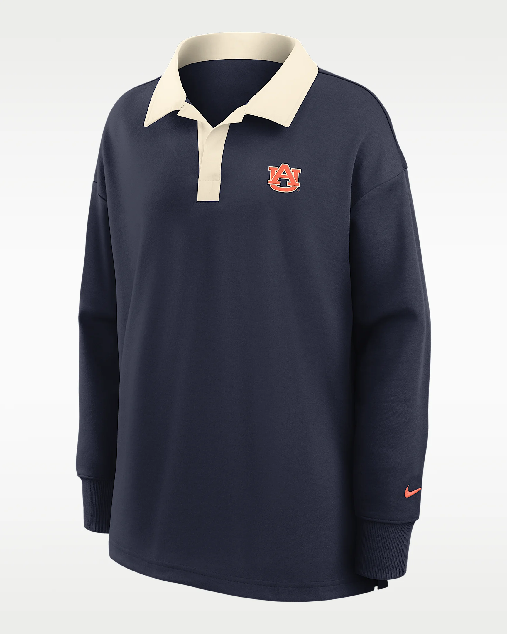 Auburn Academic Women's Nike Dri-FIT Oversized Long-Sleeve Polo - 1