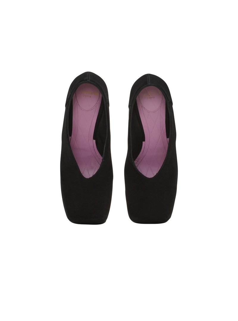 Eden platform pumps in suede 3