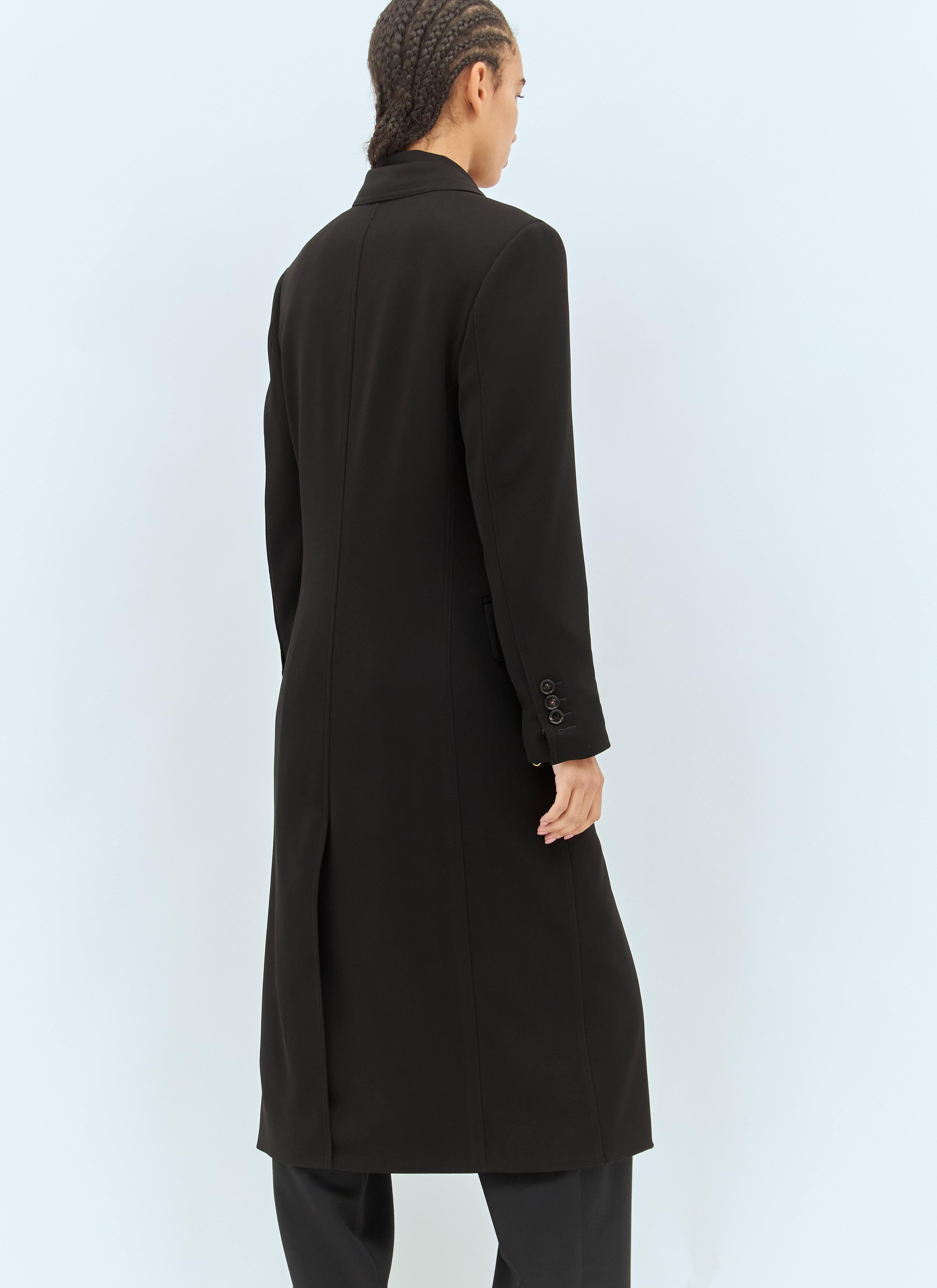 Bottega Veneta Women Matt Fluid Viscose Jersey Coat - 6
