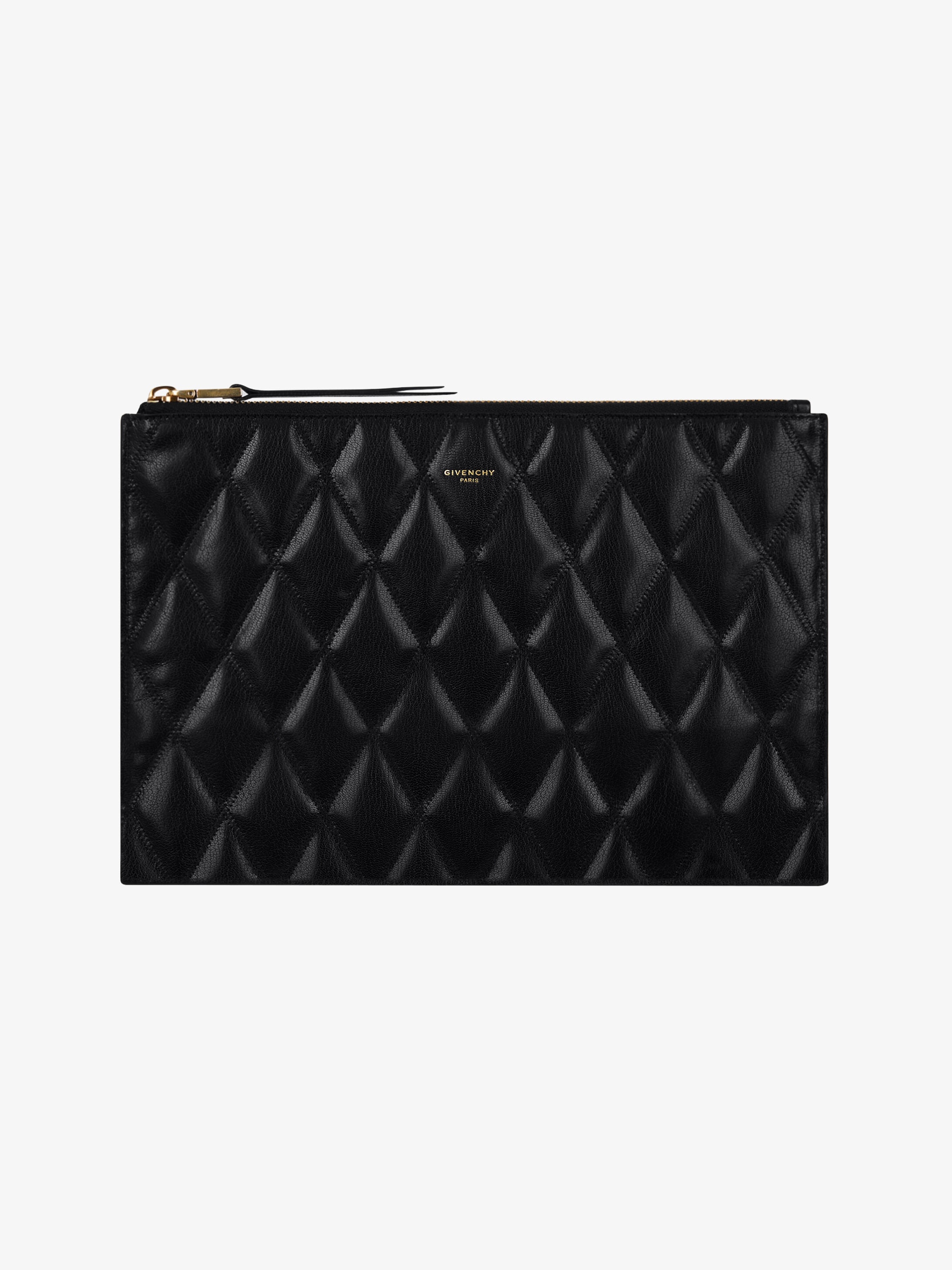 Pouch in diamond quilted leather - 3