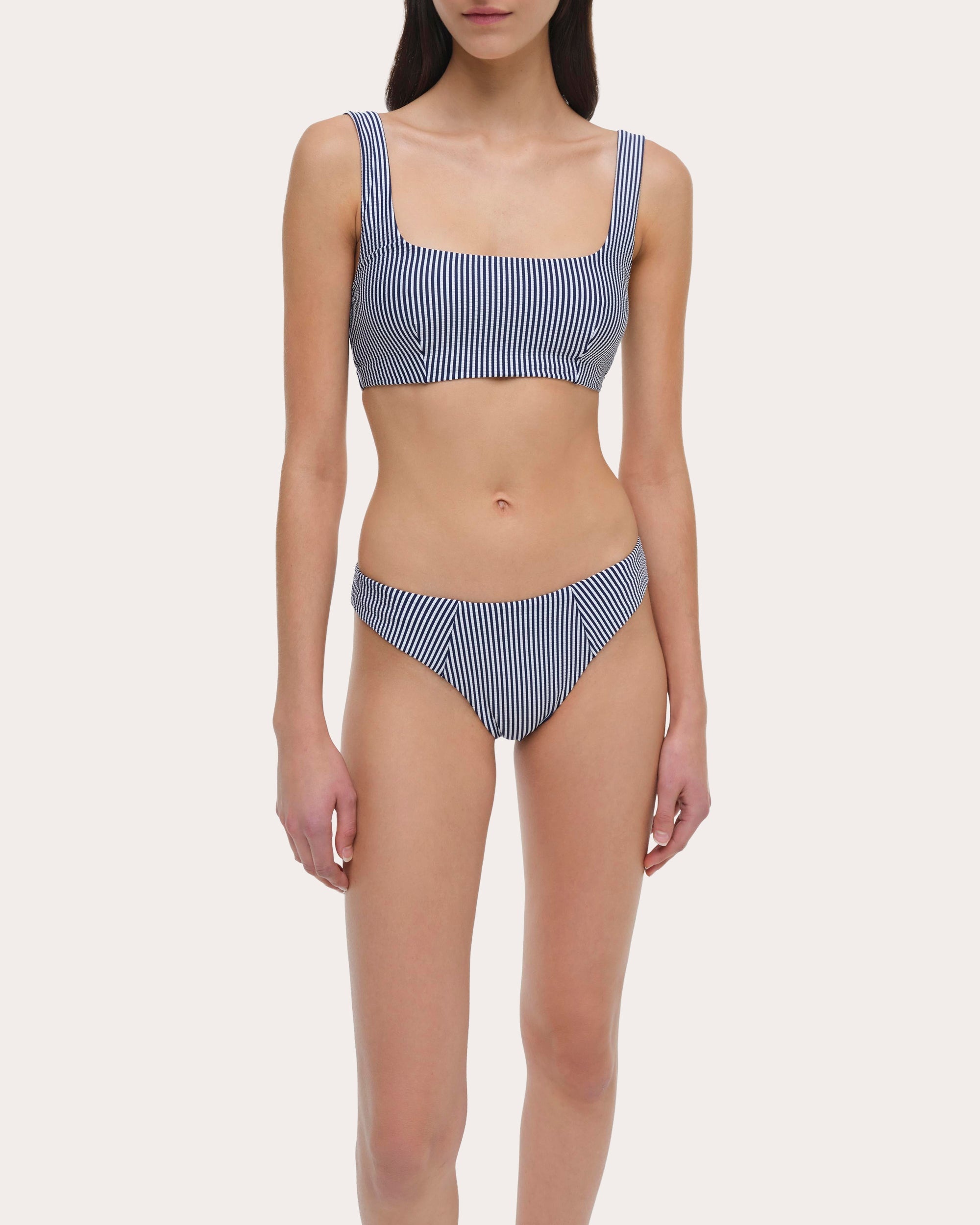 Huxley Striped Bikini Top - 4
