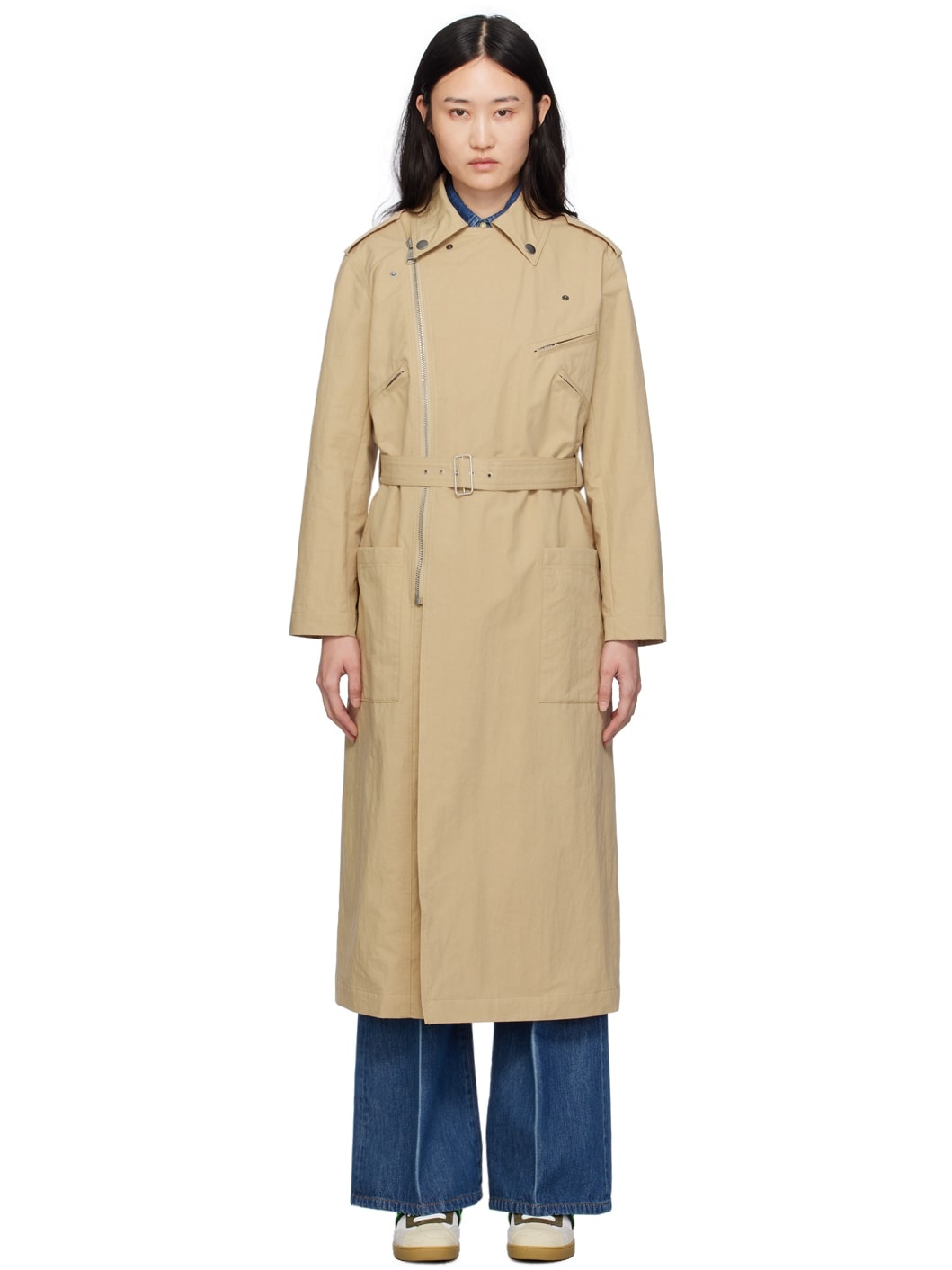 Beige Natacha Ramsay-Levi Edition Madame Recamier Trench Coat - 1