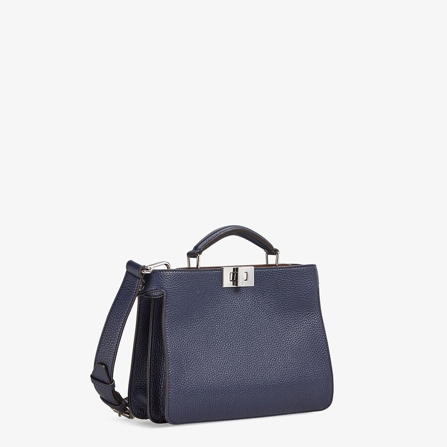 Dark blue leather bag - 3