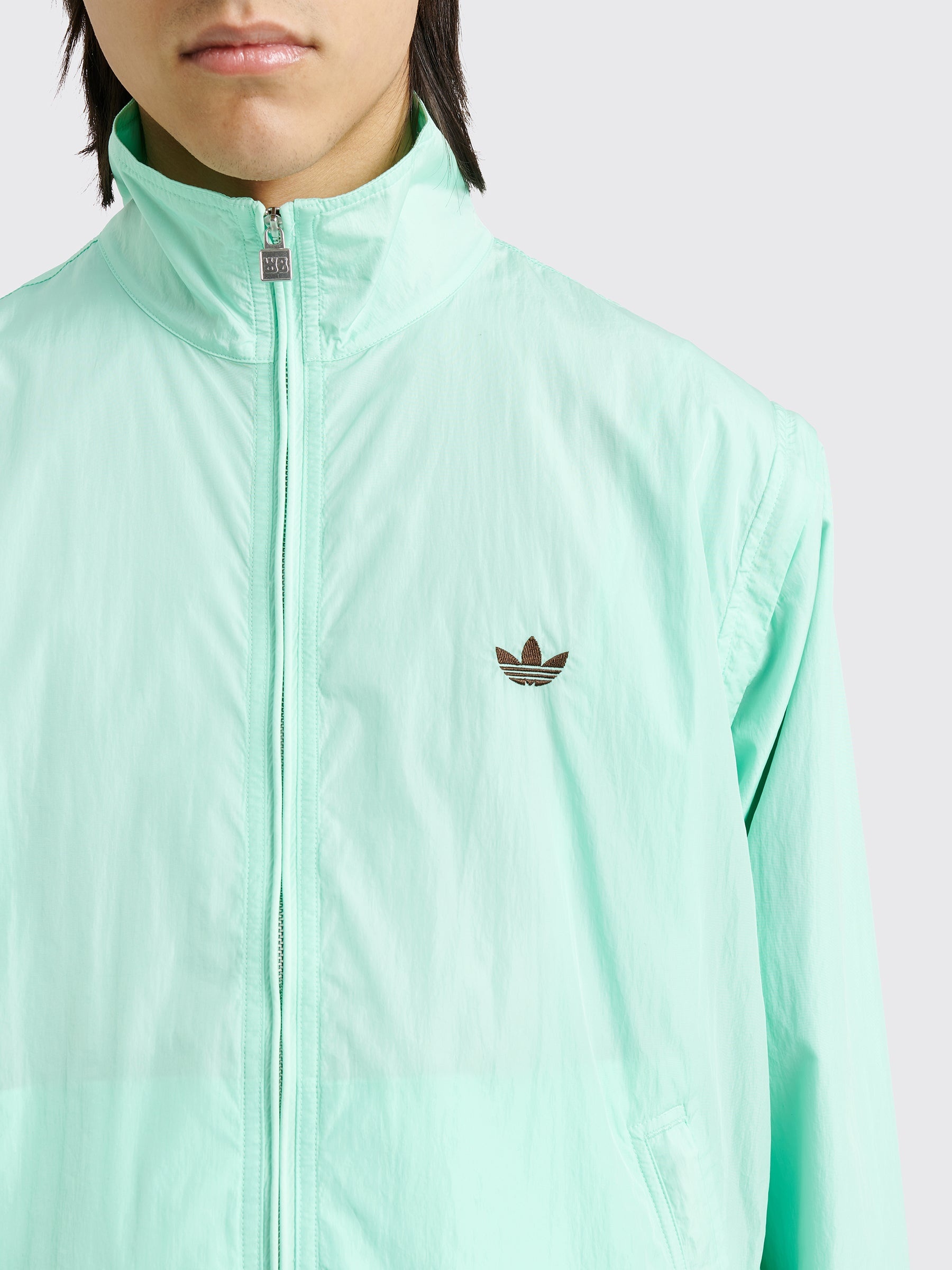 adidas ADIDAS X WALES BONNER NYLON ANORAK JACKET CLEMIN GREEN