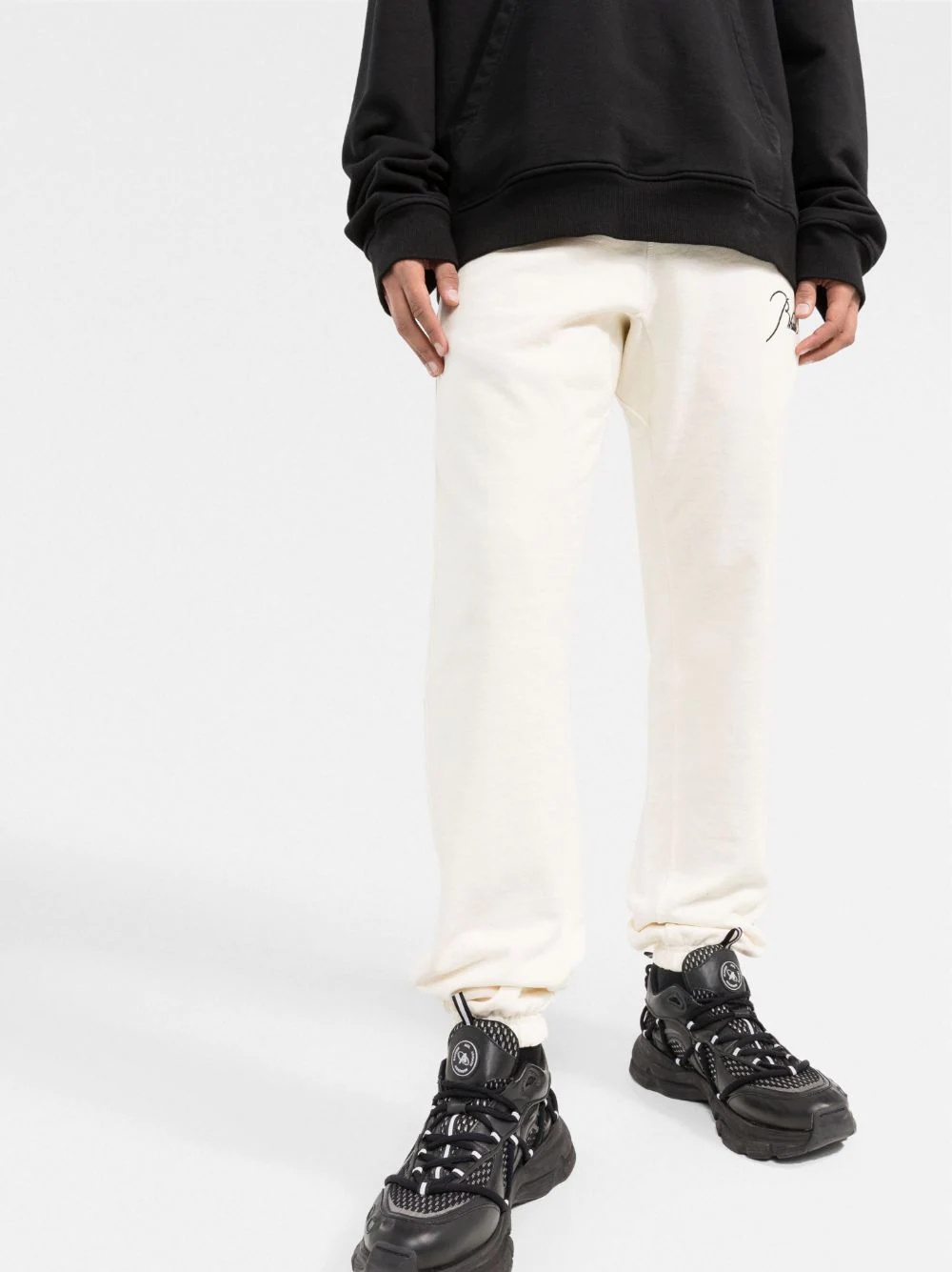 logo-embroidered track pants - 3