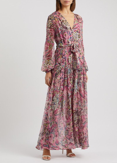 VERONICA BEARD Elvita printed silk-georgette maxi dress outlook
