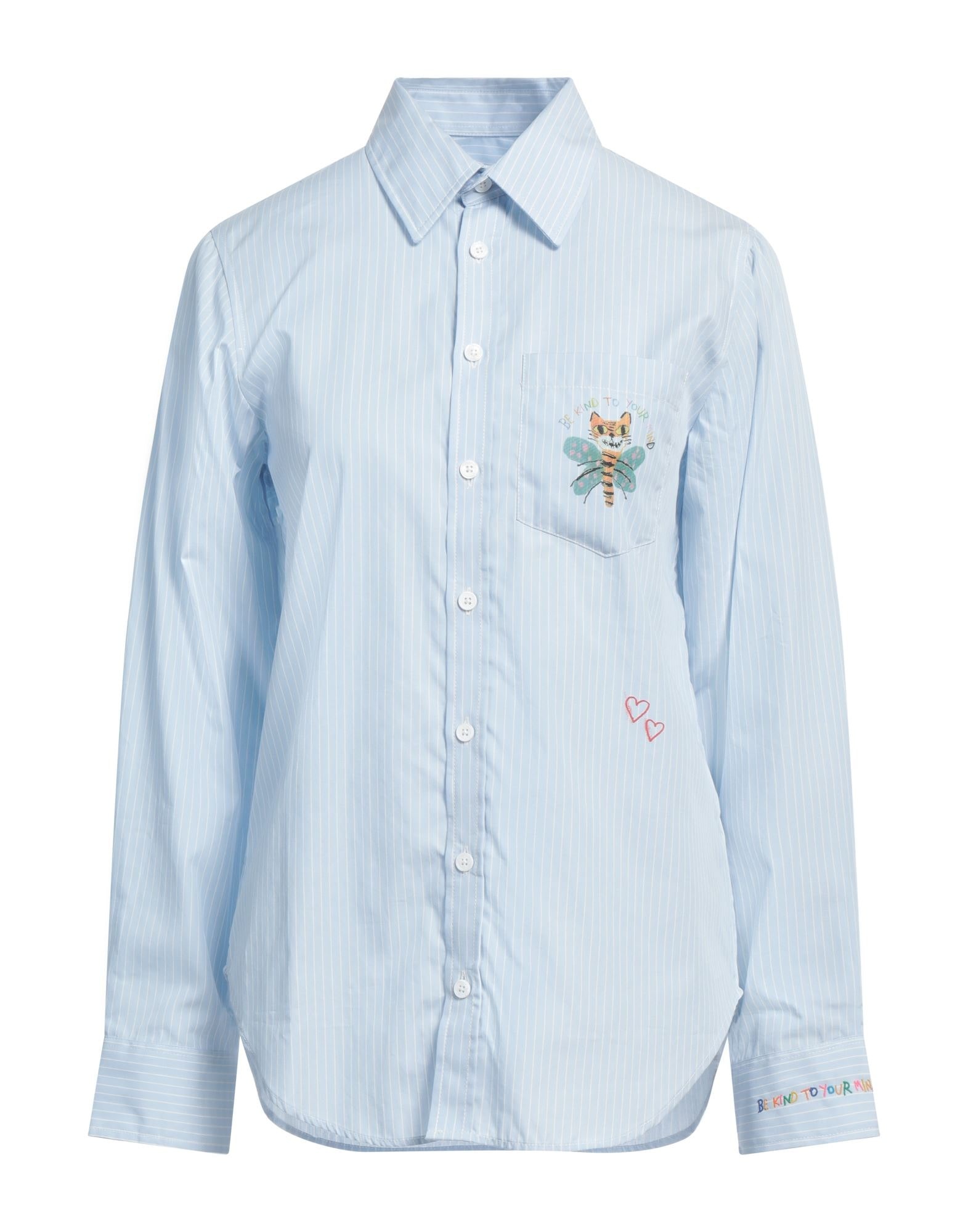 Sky blue Women's Striped Shirt - 1