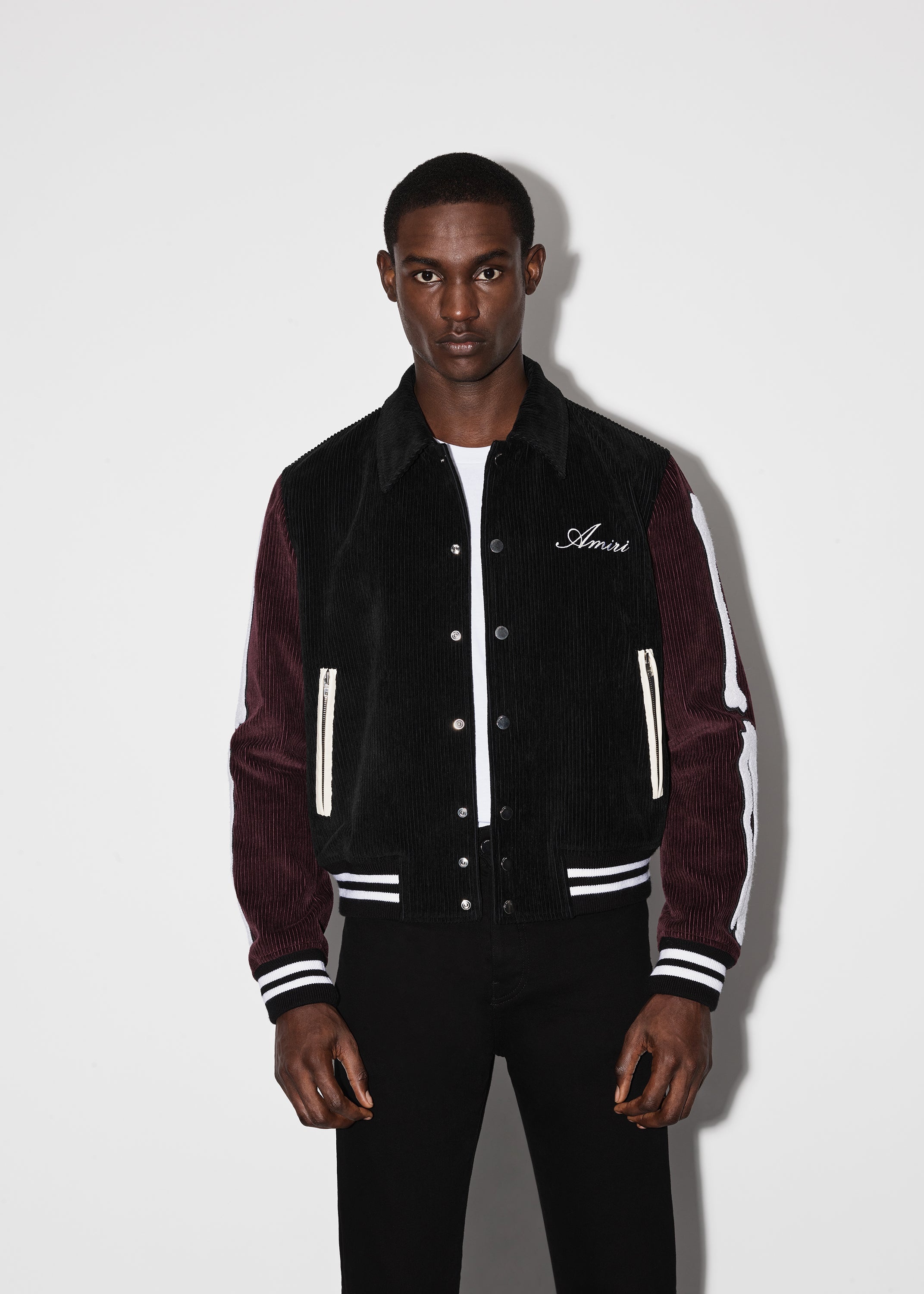 CORDUROY BONES VARSITY JACKET - 3