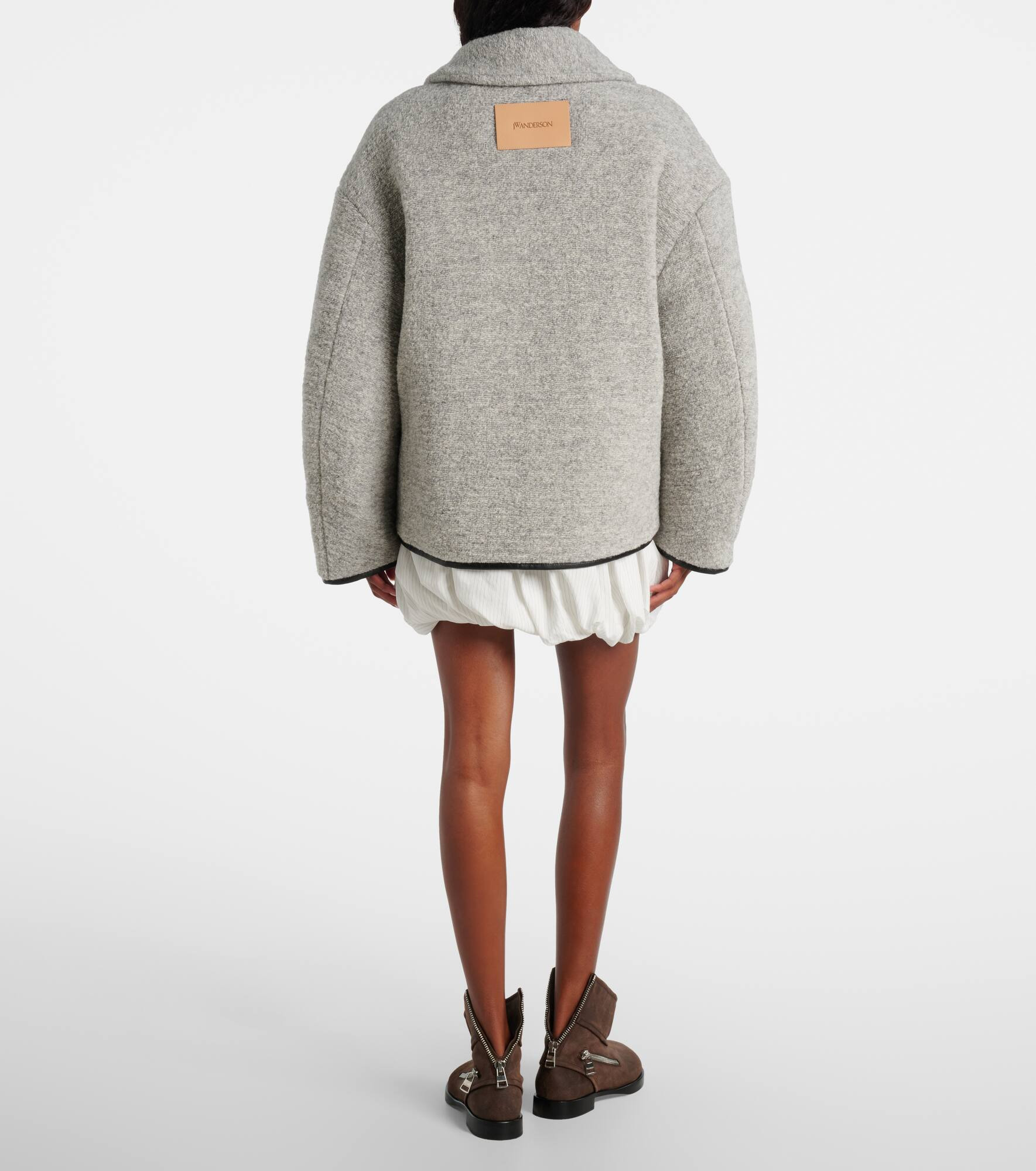 Wool and cotton-blend jacket - 3