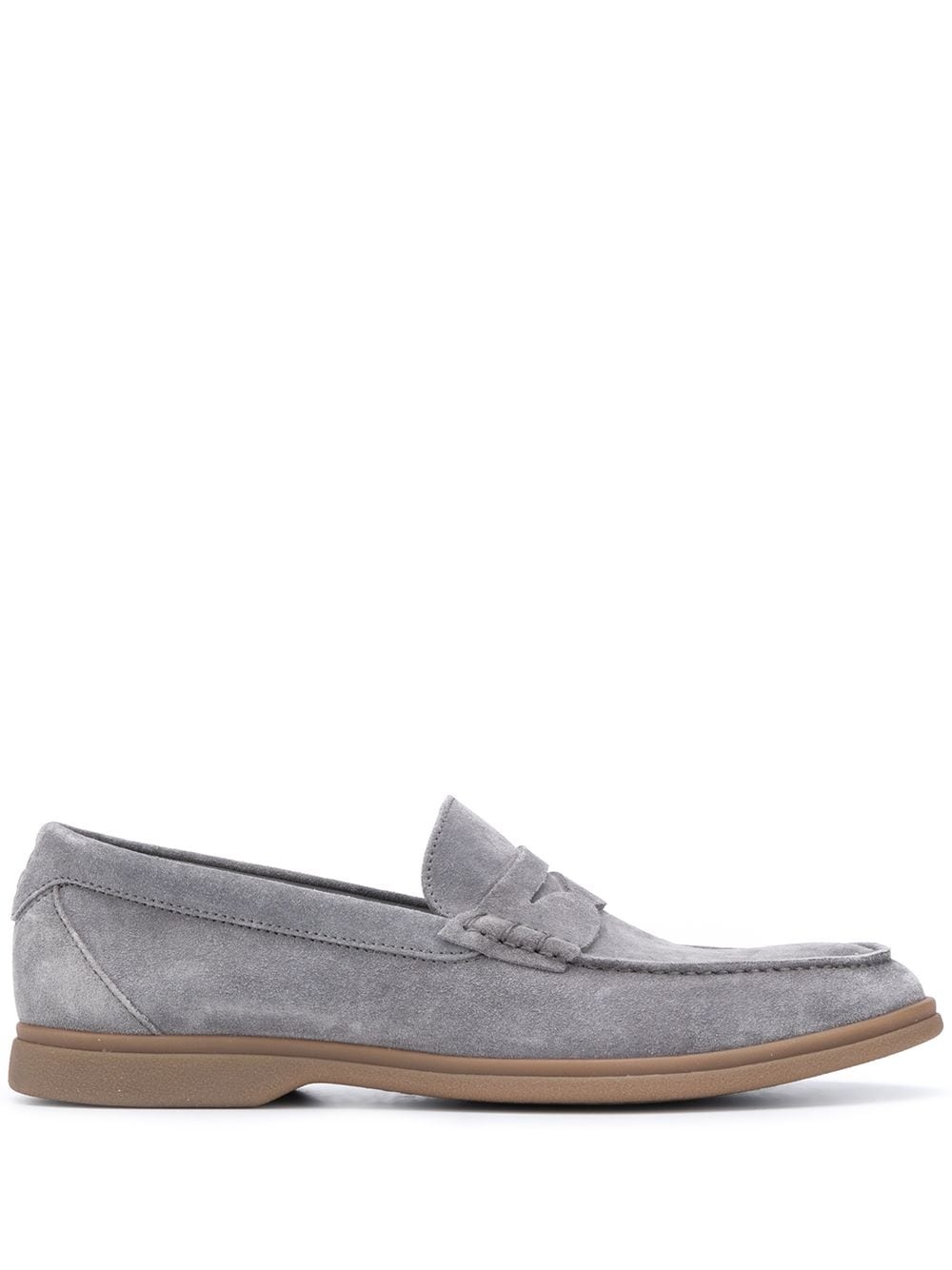 suede penny loafers - 1