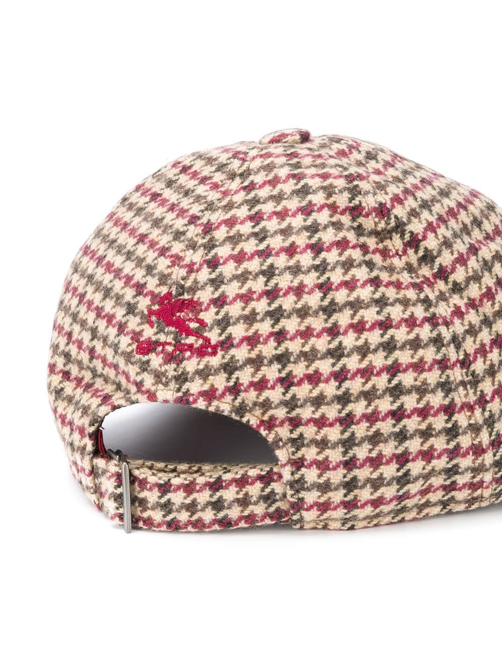 houndstooth pattern cap - 2