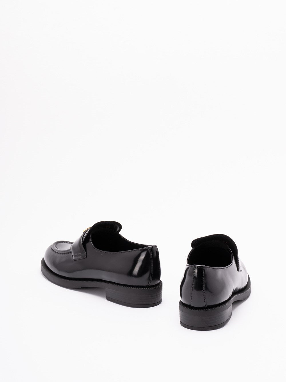 Prada Women Brushed Leather Loafers - 3