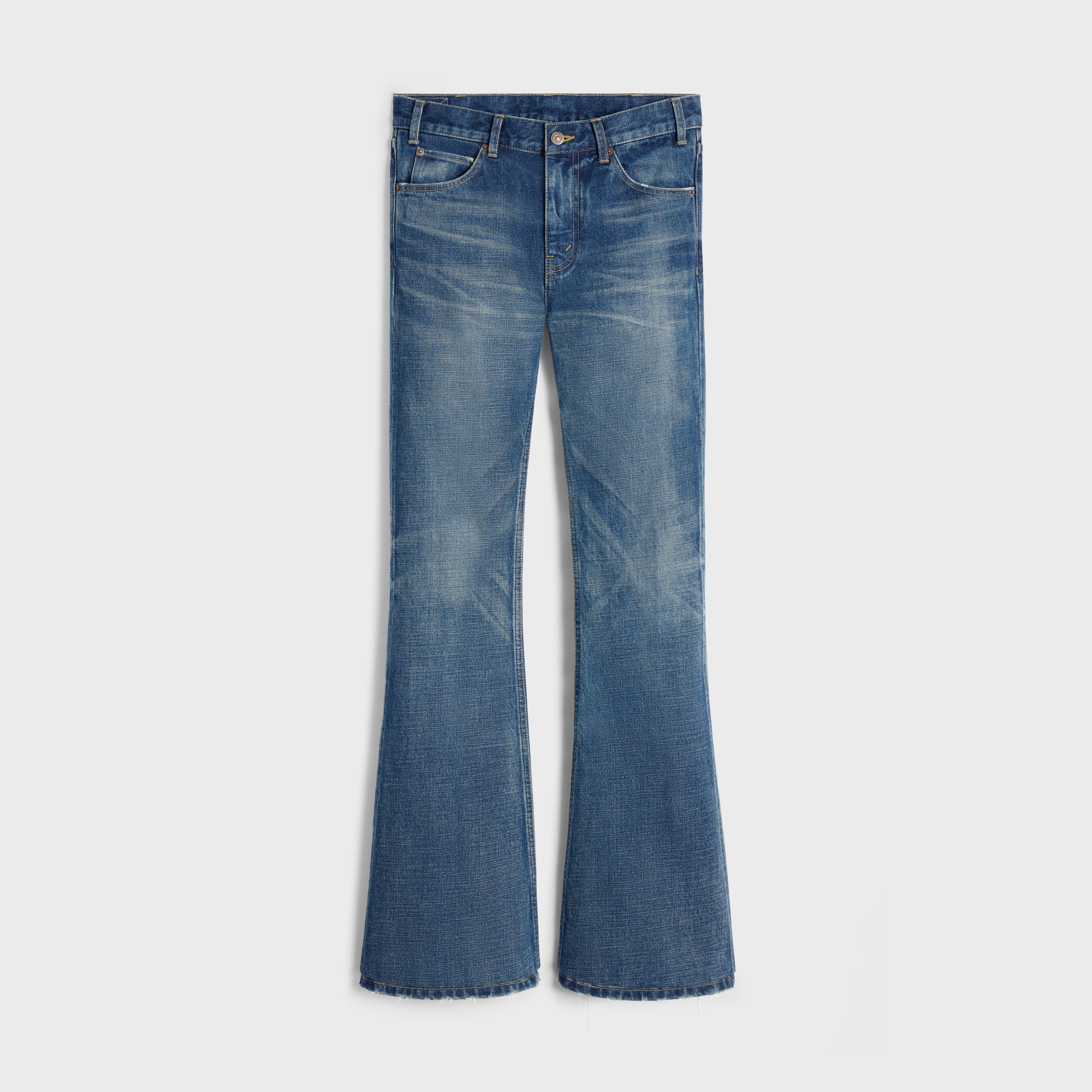 CELINE marco jeans in dark union wash denim | REVERSIBLE