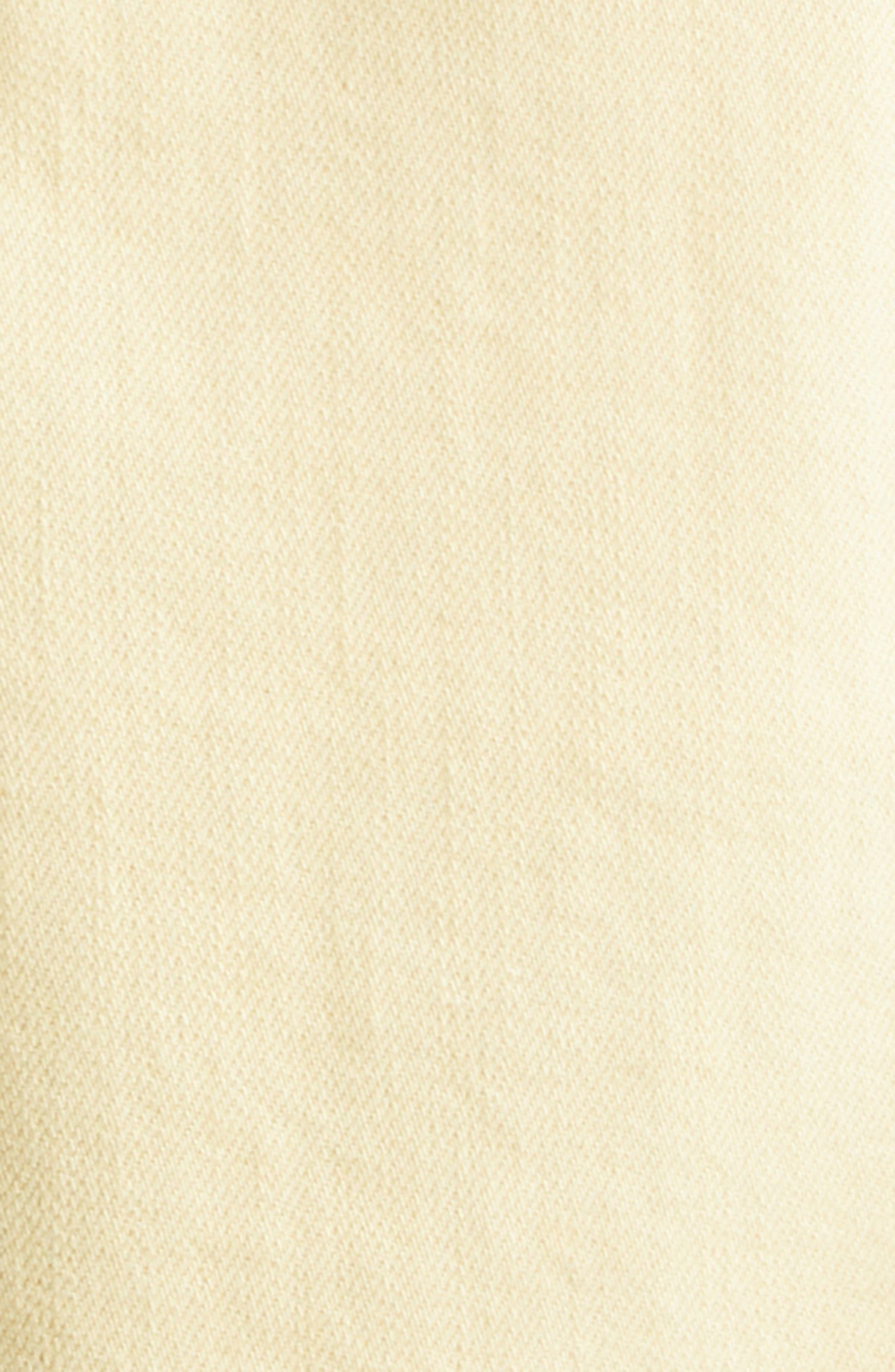 Veronica Beard Taylor High Waist Fray Hem Crop Wide Leg Jeans in Chamomile at Nordstrom - 7
