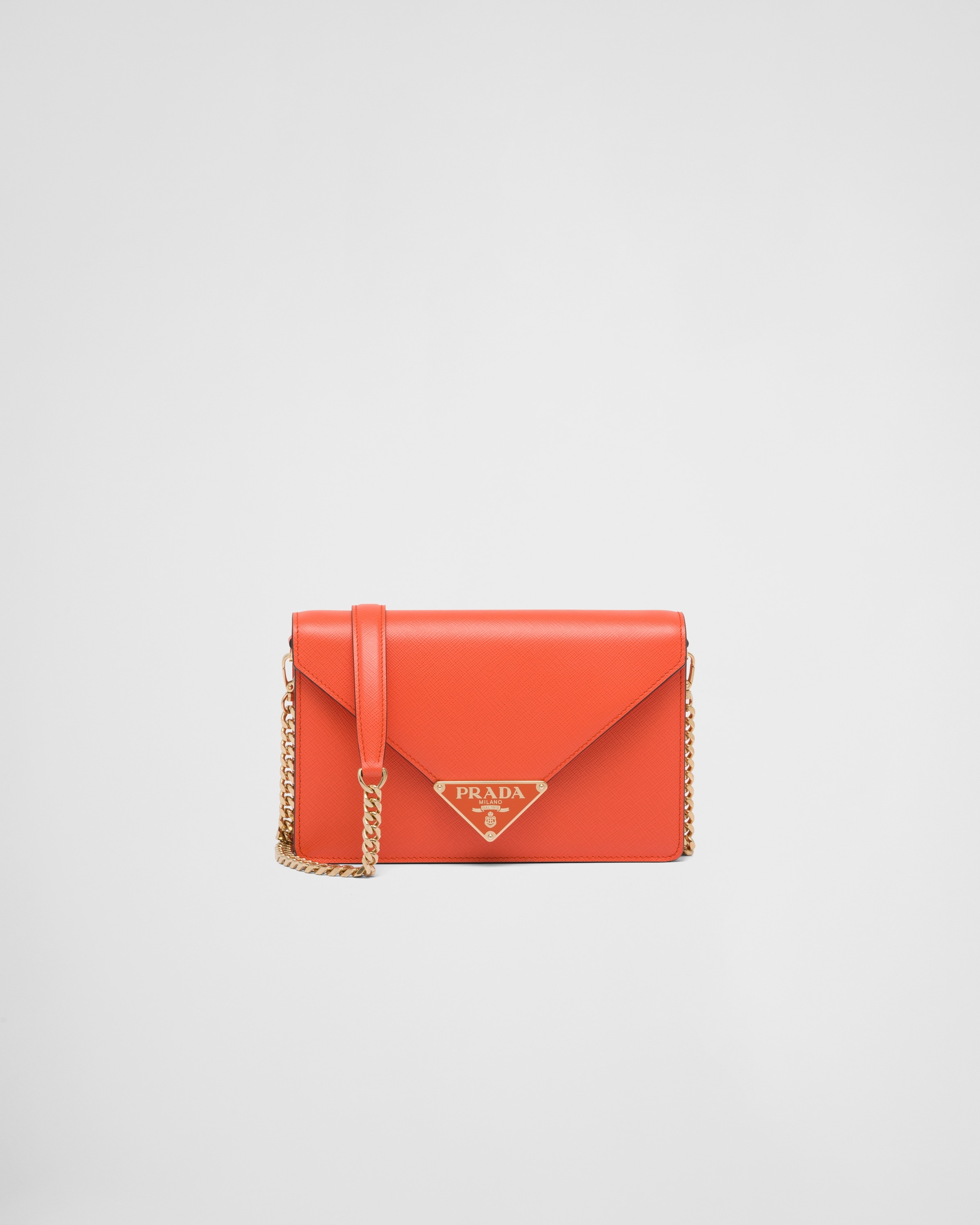 Saffiano leather shoulder bag - 1