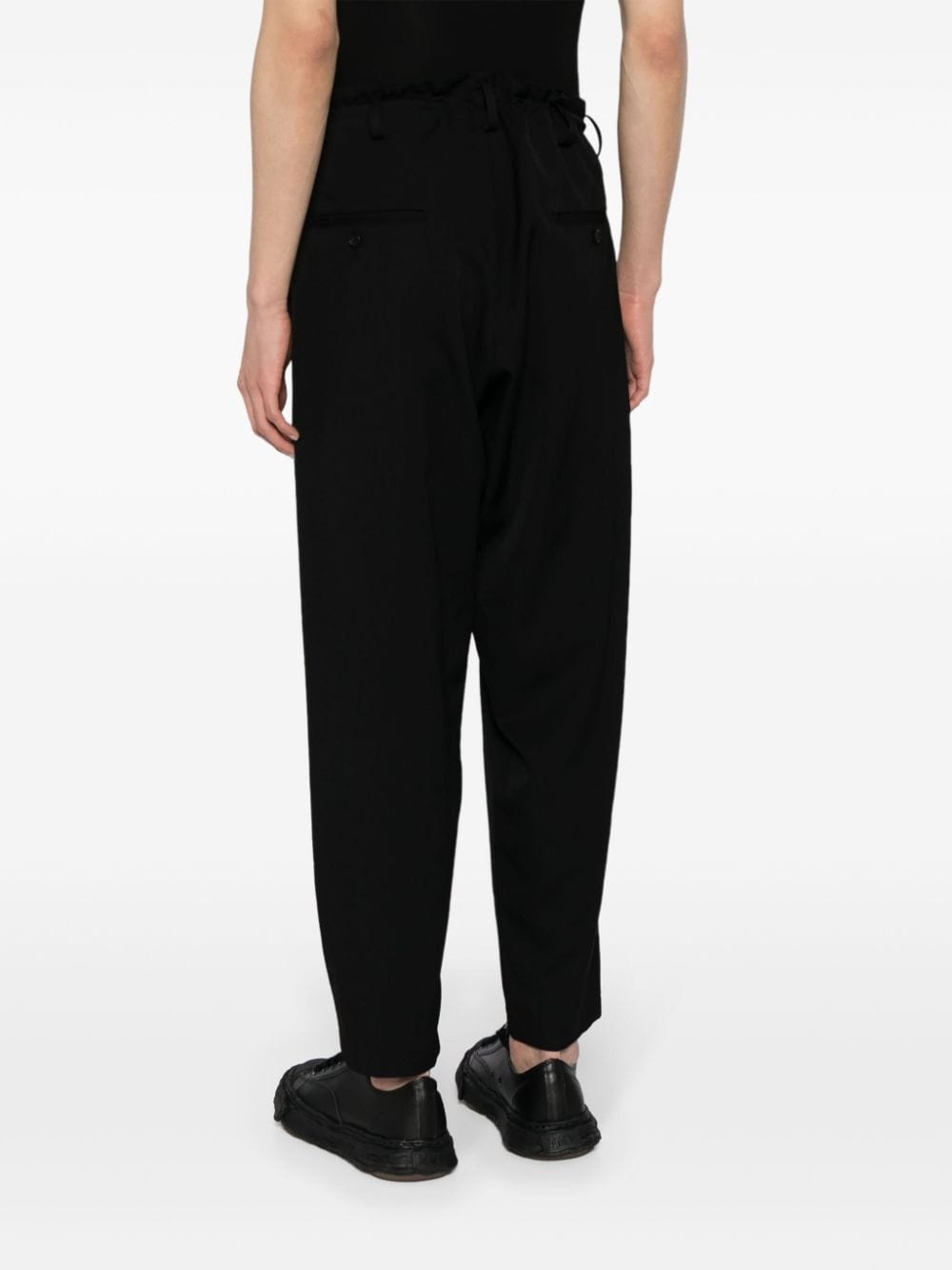 tapered wool trousers - 4