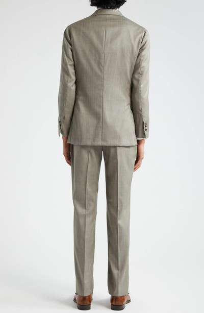 THOM SWEENEY Unstructured Wool & Silk Suit outlook